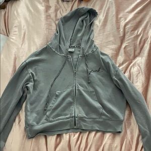 grey zipper jacket